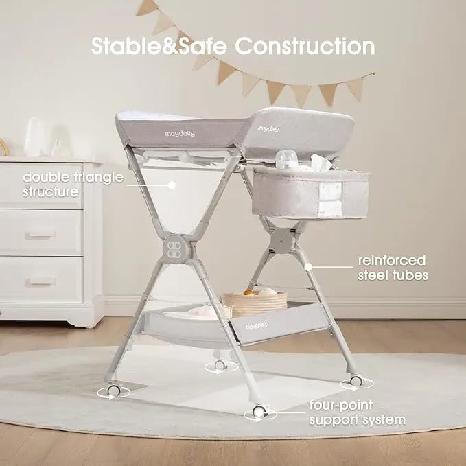 Baby Changing Table - foldable, adjustable with storage – photo 6 in Ottawa