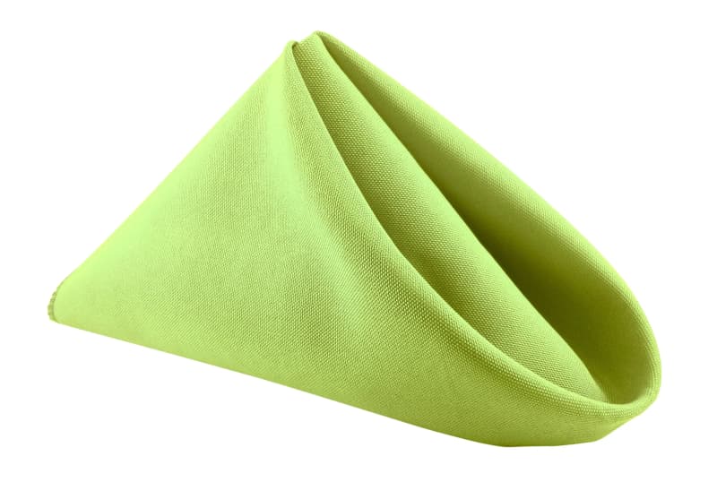 Apple Green Polyester Napkin for rent in Orléans