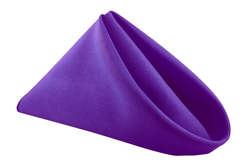 Purple Polyester Napkin for rent in Orléans