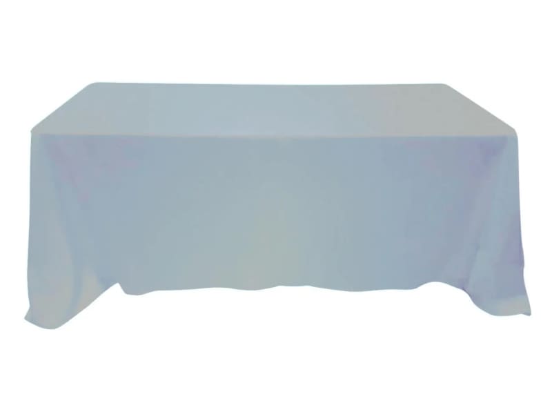 Silver Tablecloth / Skirt 90 x 132 inch Rectangle Polyester for rent in Orléans