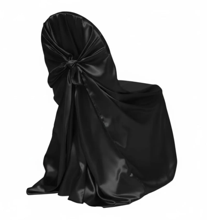Black Chair Covers Universal Satin – photo 2 in Orléans