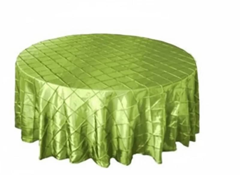 Apple Green Round Tablecloth Pintuck 120 inch for rent in Orléans