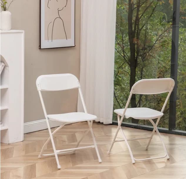 Plastic Folding - White Grade B Chair for rent in Arnprior
