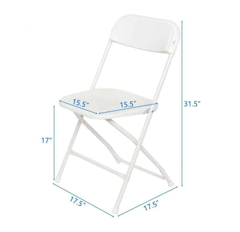 Plastic Folding - White Grade A Chair ( Indoor Use Only ) – photo 2 in Arnprior