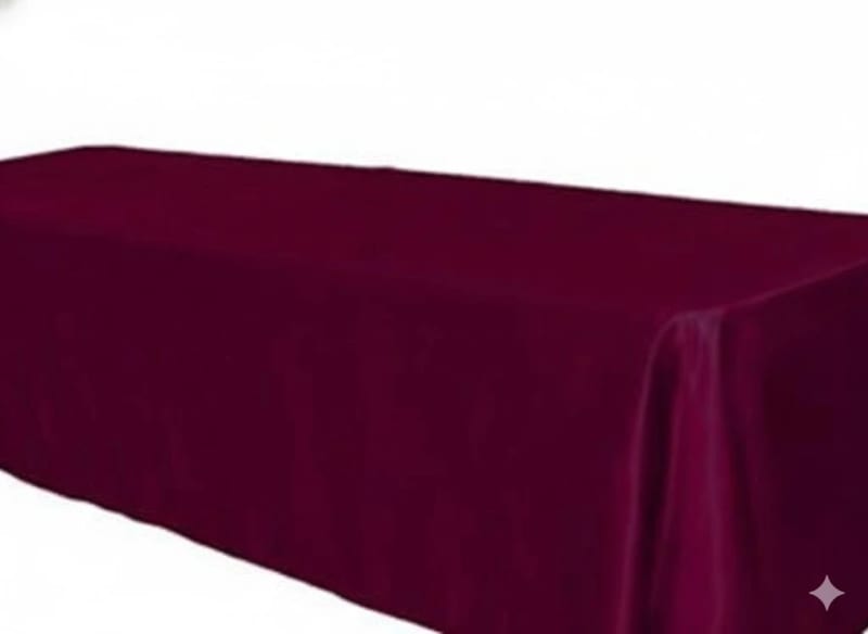 90 x 156 Rectangle Satin Tablecloth Eggplant for rent in Arnprior