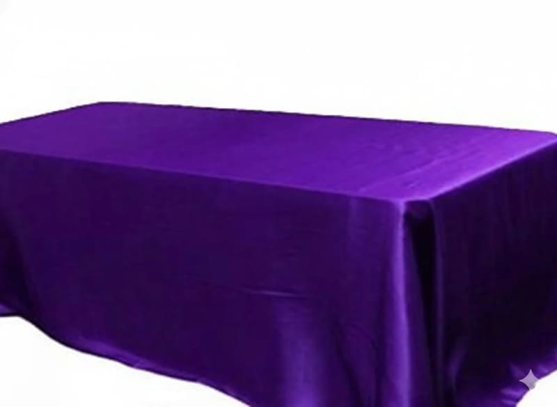 90 x 156 inch Rectangle Satin Tablecloth Purple for rent in Arnprior
