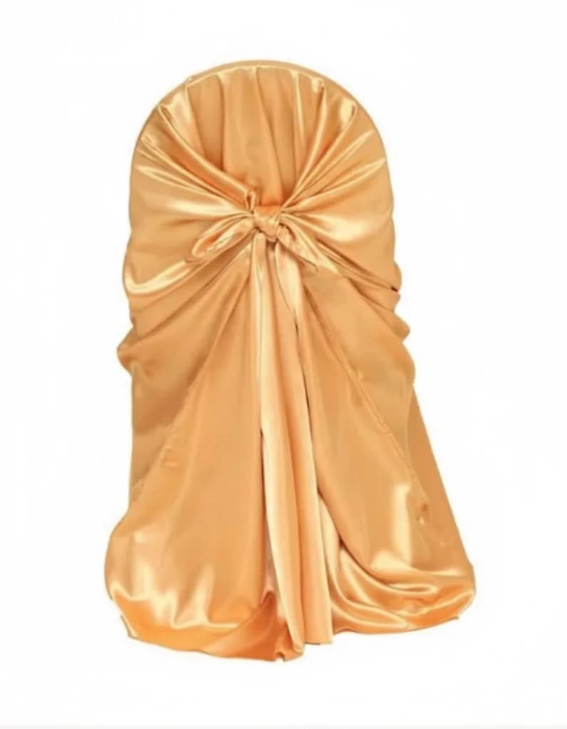 Gold Satin Chair Cover - Universal – photo 4 in Arnprior