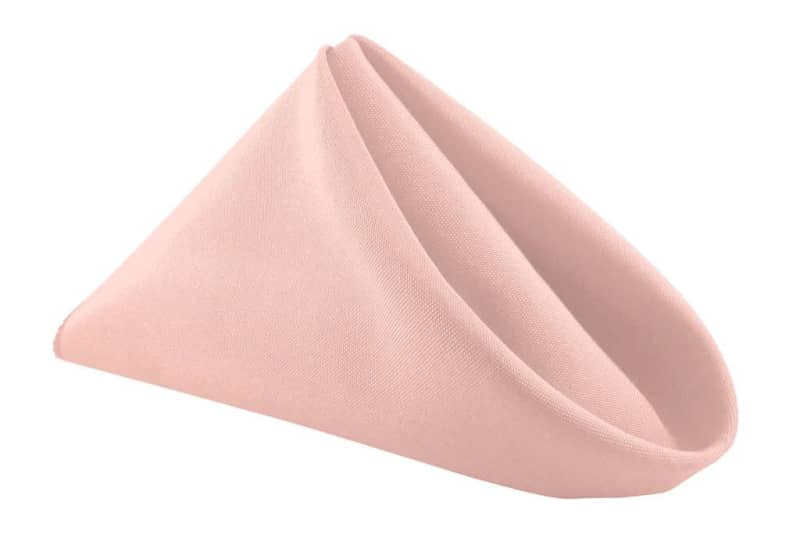 Napkin Blush Polyester 20 x 20 for rent in Kanata