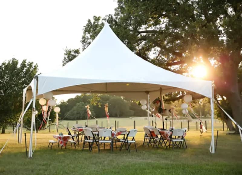 High Peak 20' x 20' Marquee Frame Tent (Installed) – photo 3 in Orléans