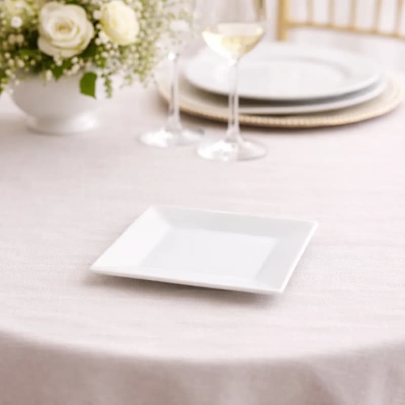 Square 6.25” Dessert Plate - ( Please Select By Dozen Only) for rent in Kanata