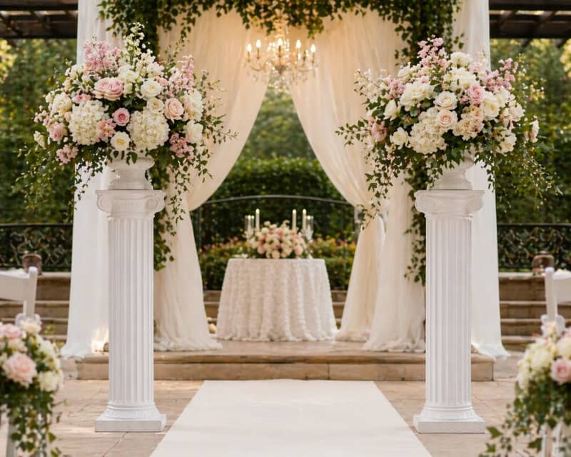 Wedding Pillar - 4’ tall & 10” Base (pair) for rent in Kanata