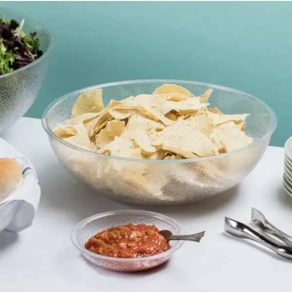 Plastic Salad / Snack Bowl 16 inch Frosted – photo 3 in Kanata