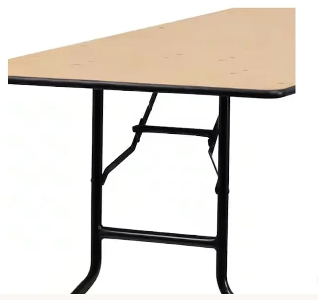 Rectangle 8' Folding Wood Banquet Table Grade B – photo 2 in Kanata