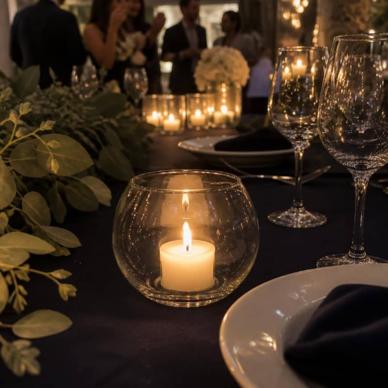 Glass Votive Candle Holder Party-Event 2/3