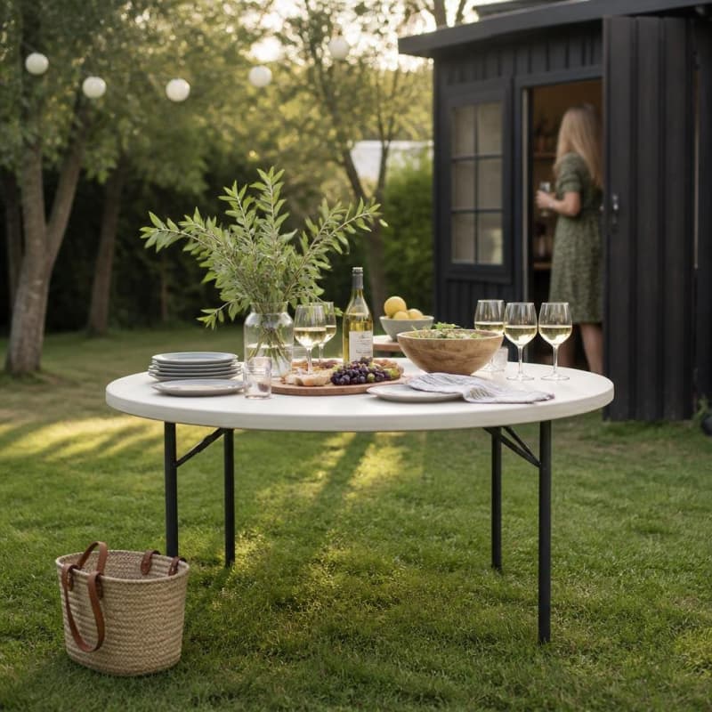 Table Round - 72" Wide X 30" High Party-Event 1/4
