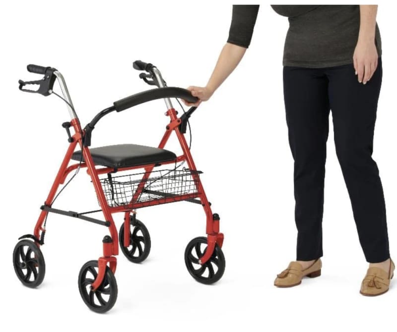 Folding Rollator Walker 8-Inch Wheels Basket – photo 4 in Kemptville