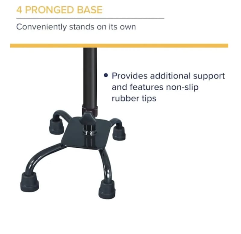 Adjustable Walking Cane with Quad Base – photo 6 in Kemptville