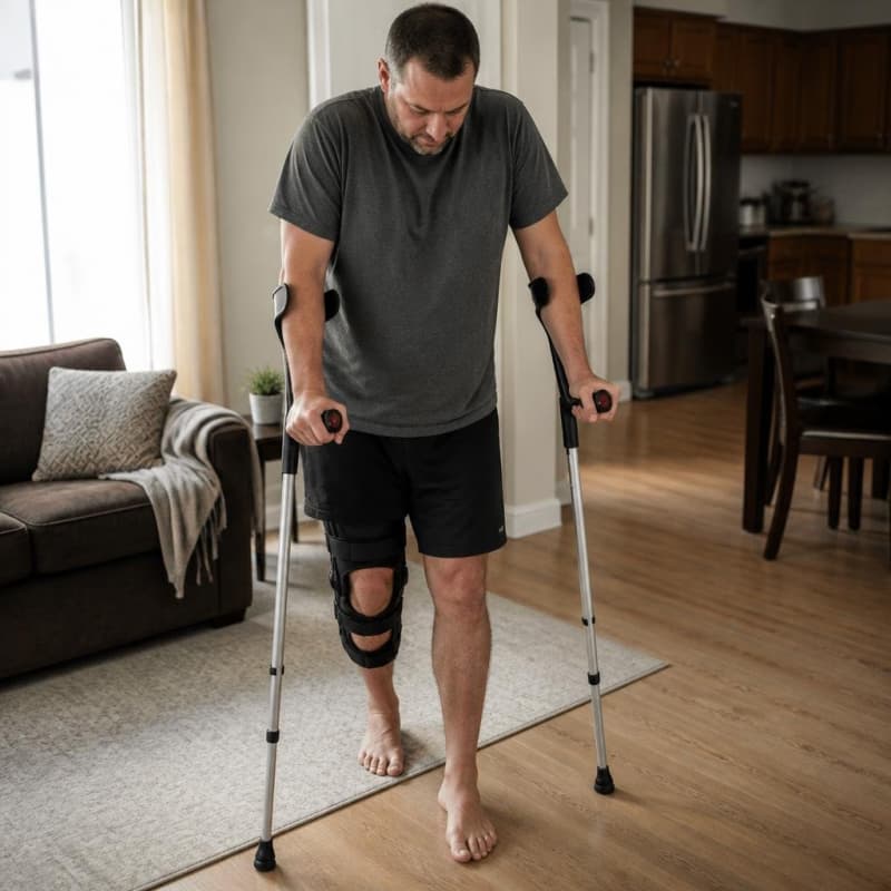Lightweight Adjustable Forearm Crutches Medical-Accessories 1/5