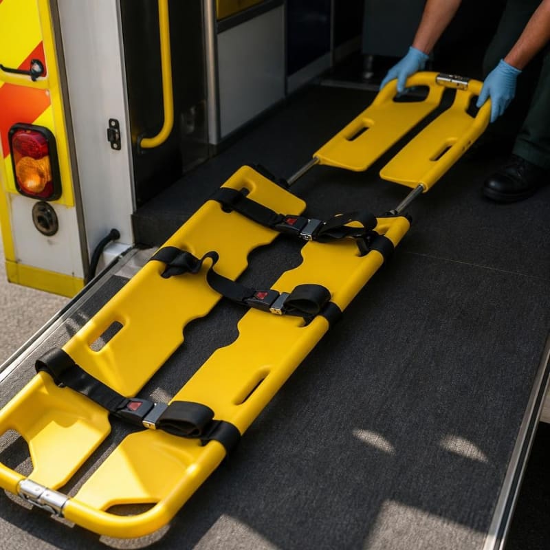 350LB Capacity Emergency Medical Stretcher Medical-Accessories 1/5
