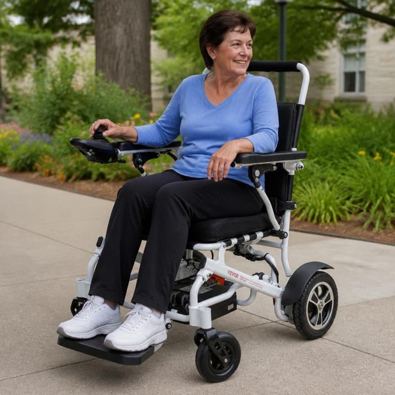 300lb Capacity Foldable Electric Wheelchair Medical-Accessories 1/5