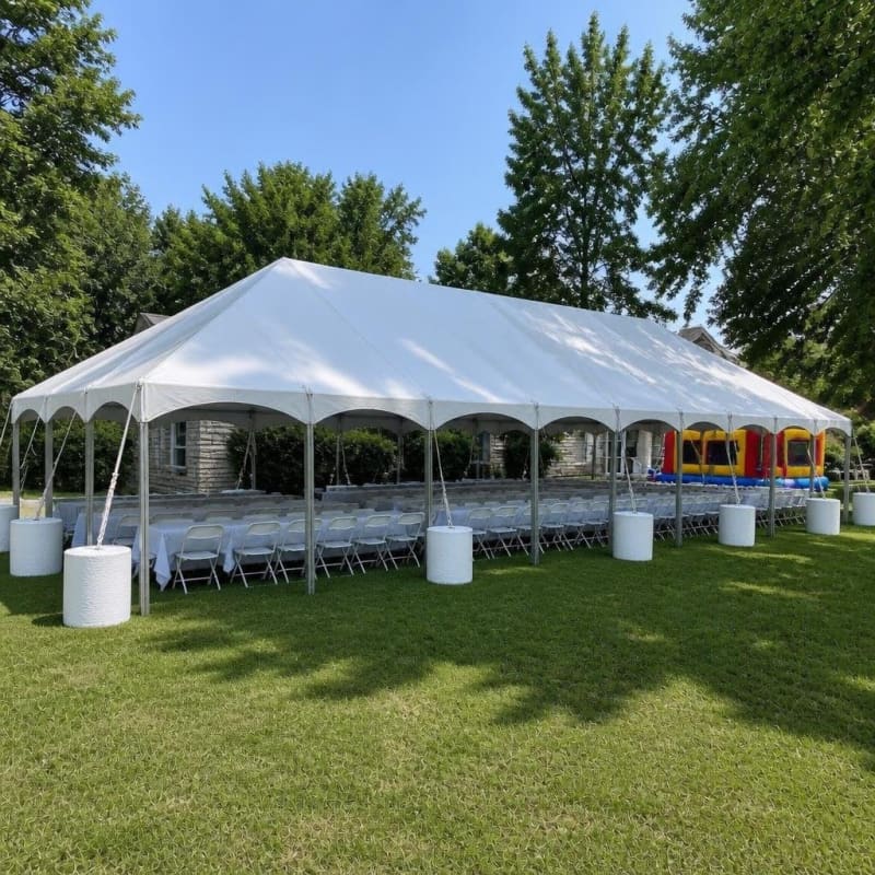 Water Barrel Tent Anchor - 50-Gallon Party-Event 2/3