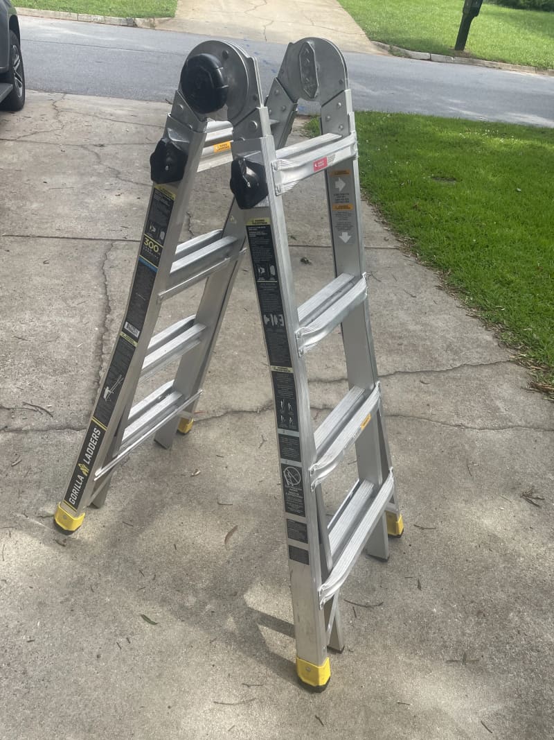 Gorilla Multi-Position Aluminum Ladder for rent in Simpsonville