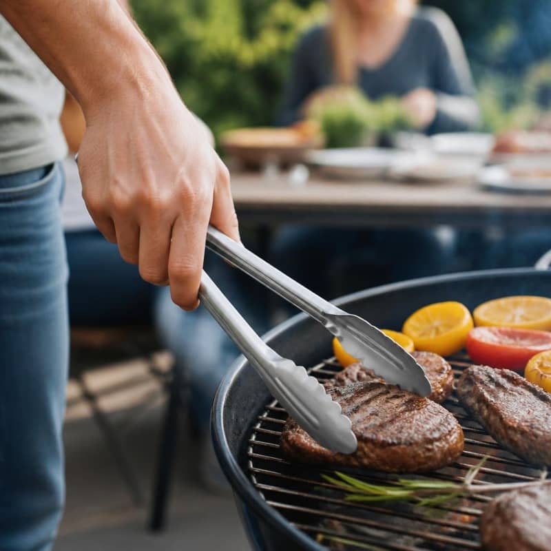 Stainless Steel BBQ Tongs Party-Event 1/4