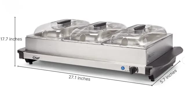 Triple Tray Electric Buffet Food Warmer – photo 2 in Richmond