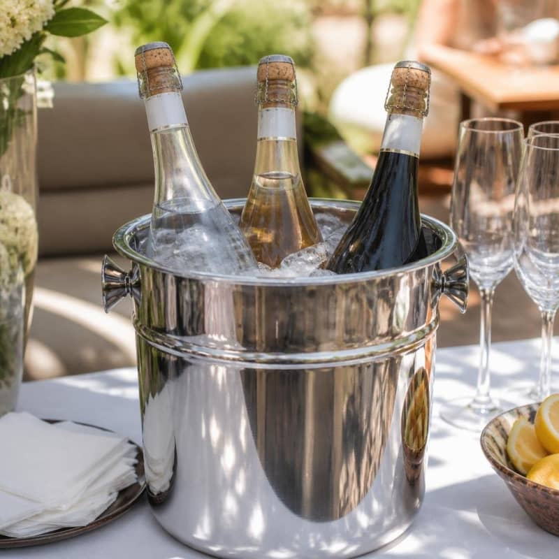 Champagne Bucket Stainless Steel  Party-Event 1/2