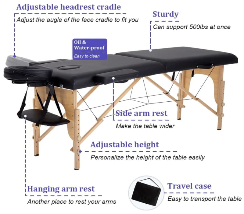 Portable Adjustable Massage Table – photo 3 in Orléans