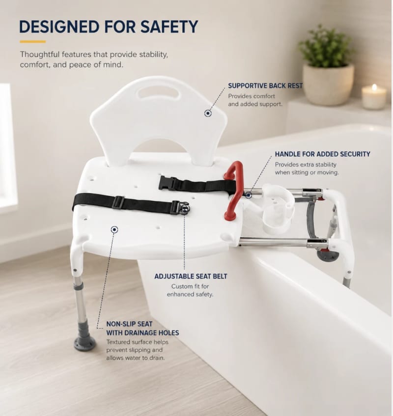 Folding Sliding Tub Transfer Bench – photo 2 in Orléans