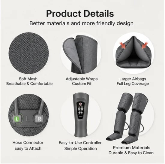 Heated Leg Compression Massager – photo 4 in Arnprior
