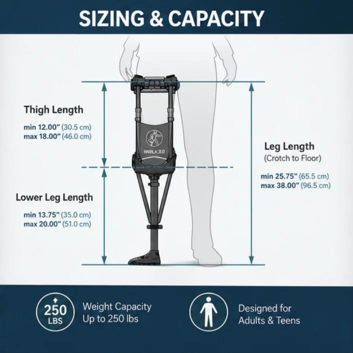 iWALK Hands Free Knee Crutch Mobility Aid – photo 2 in Arnprior
