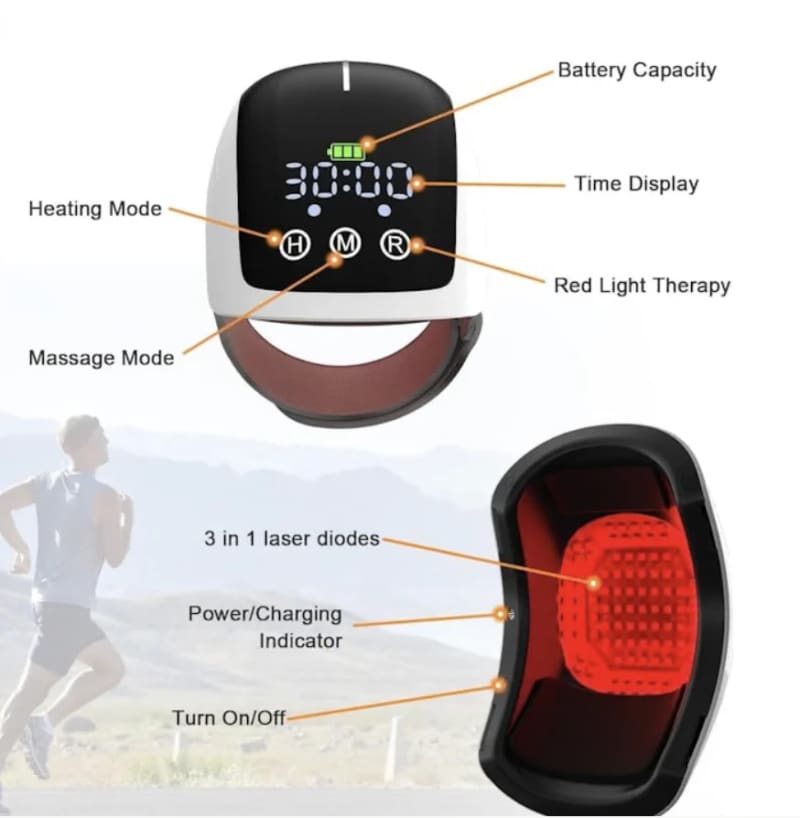 Heated Knee Massager with Red Light Therapy – photo 3 in Kanata
