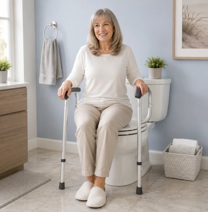 Adjustable Toilet Safety Rail Frame for rent in Kanata