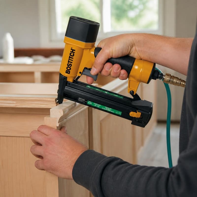 Pneumatic Narrow Crown Stapler/18-gauge Brad Nailer Equipment-Tools 1/3