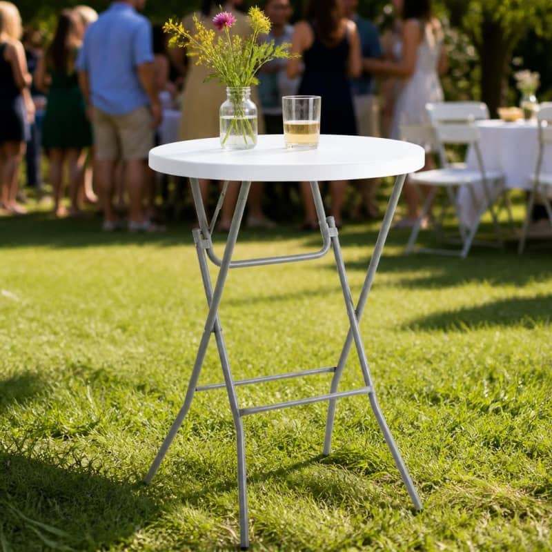 42-Inch Collapsible Cocktail Table Party-Event 1/3