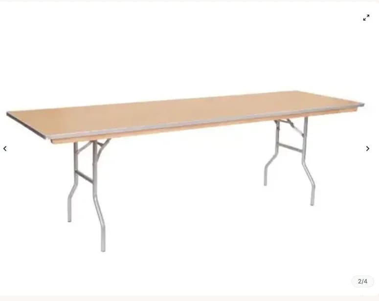 8ft Wooden Folding Banquet Table for rent in Kanata