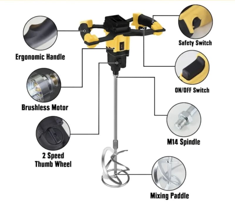 20V Cordless Electric Concrete Mixer – photo 3 in Orléans