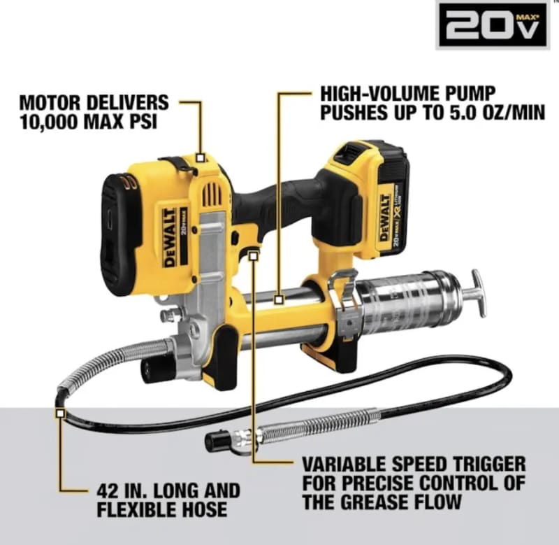 DEWALT 20V Cordless Grease Gun Kit – photo 4 in Orléans