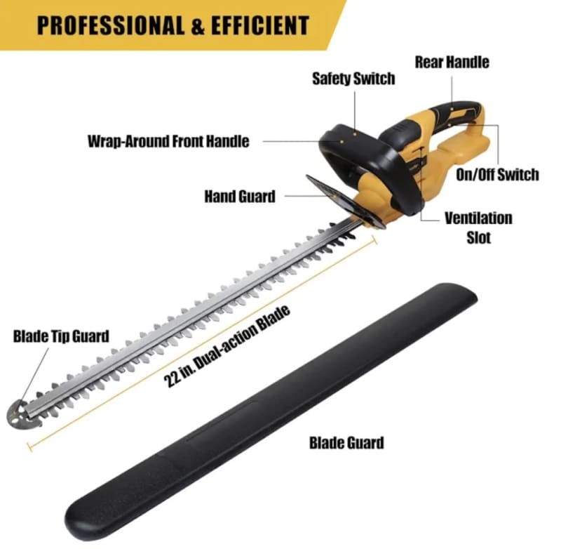 Mellif Cordless Hedge Trimmer DeWalt Compatible – photo 3 in Orléans
