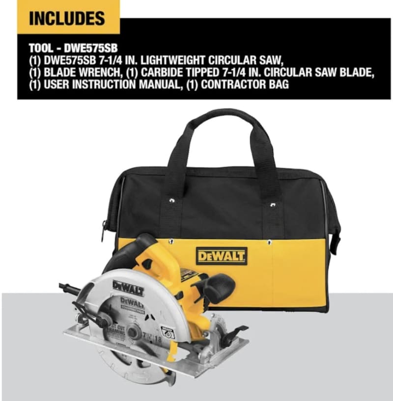 DEWALT 7-1/4 Inch Circular Saw Electric Brake – photo 2 in Orléans