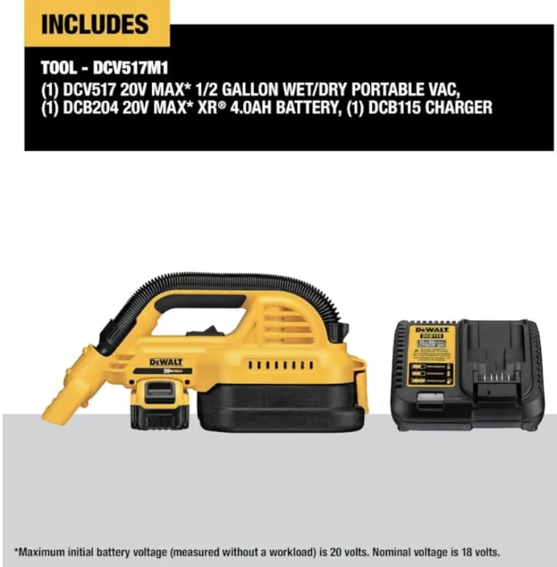 DEWALT 20V Cordless Wet Dry Vacuum Kit – photo 2 in Orléans