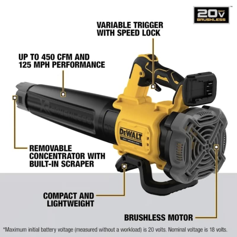 20V Max XR Cordless Handheld Leaf Blower – photo 2 in Orléans