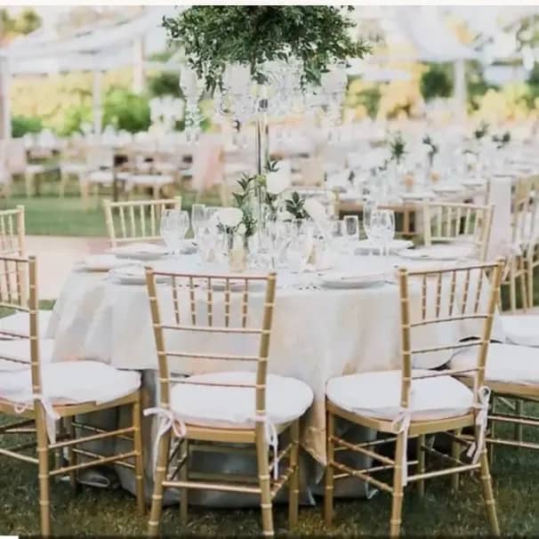 Gold Chiavari Chair with Cushion – photo 4 in Kanata