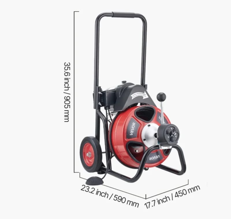 VEVOR 100FT Auto Feed Drain Cleaner Auger – photo 4 in Nepean