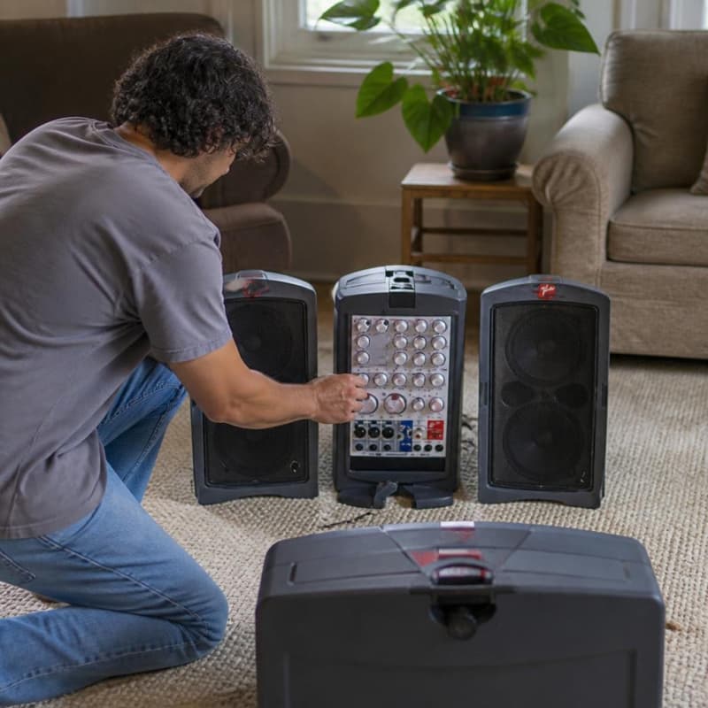 Fender P.A. Sound System With Microphone Electronics-Furniture 2/3