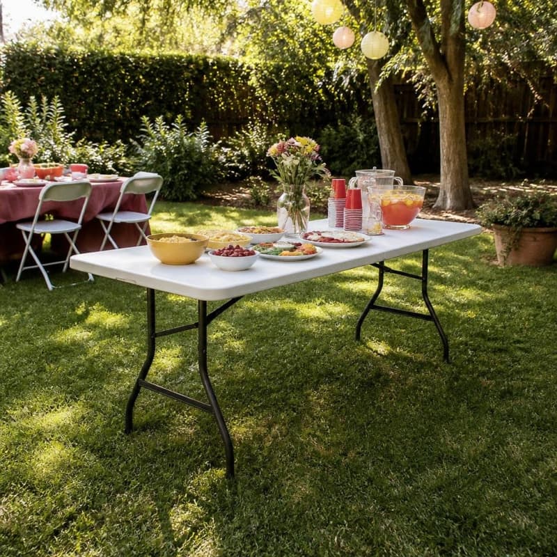 Fold-in-Half Folding Event Table 8ft Party-Event 4/4
