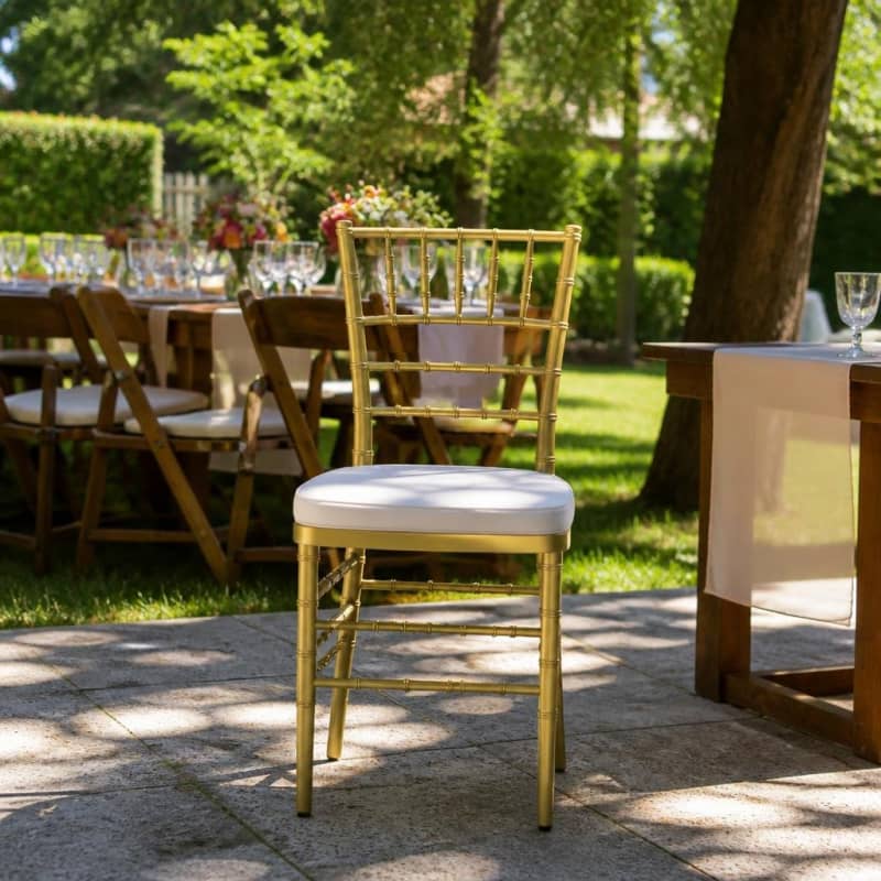 Chiavari Gold Resin Chair Party-Event 1/5