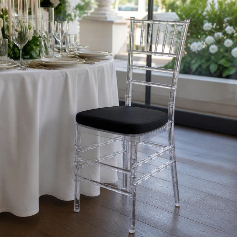 Cushion Chiavari Black Party-Event 1/4